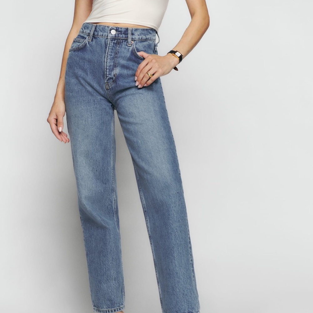 Reformation Karli Straight Leg Tapered Jeans